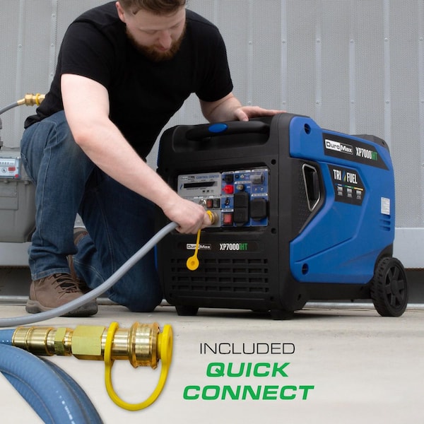 DUROMAX 7000 Watt Remote Start Tri Fuel Portable Digital Inverter