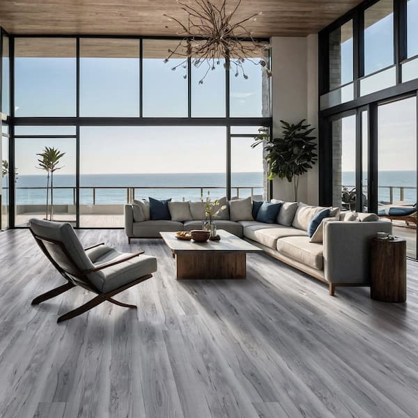 Harbor View 20 MIL x 7 in. x 48 in. Waterproof Click Lock Rigid Core Luxury Vinyl Plank Flooring (21.39 sq. ft. /Case)