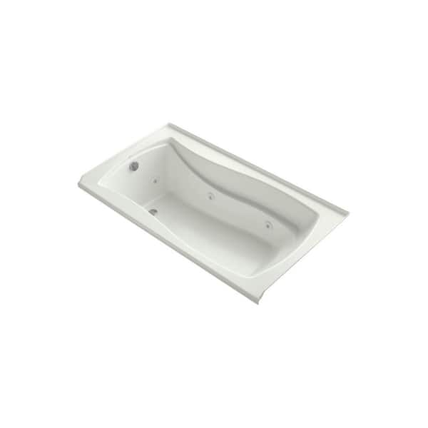 KOHLER Mariposa 66 in. Rectangular Drop-in Whirlpool Bathtub in Dune