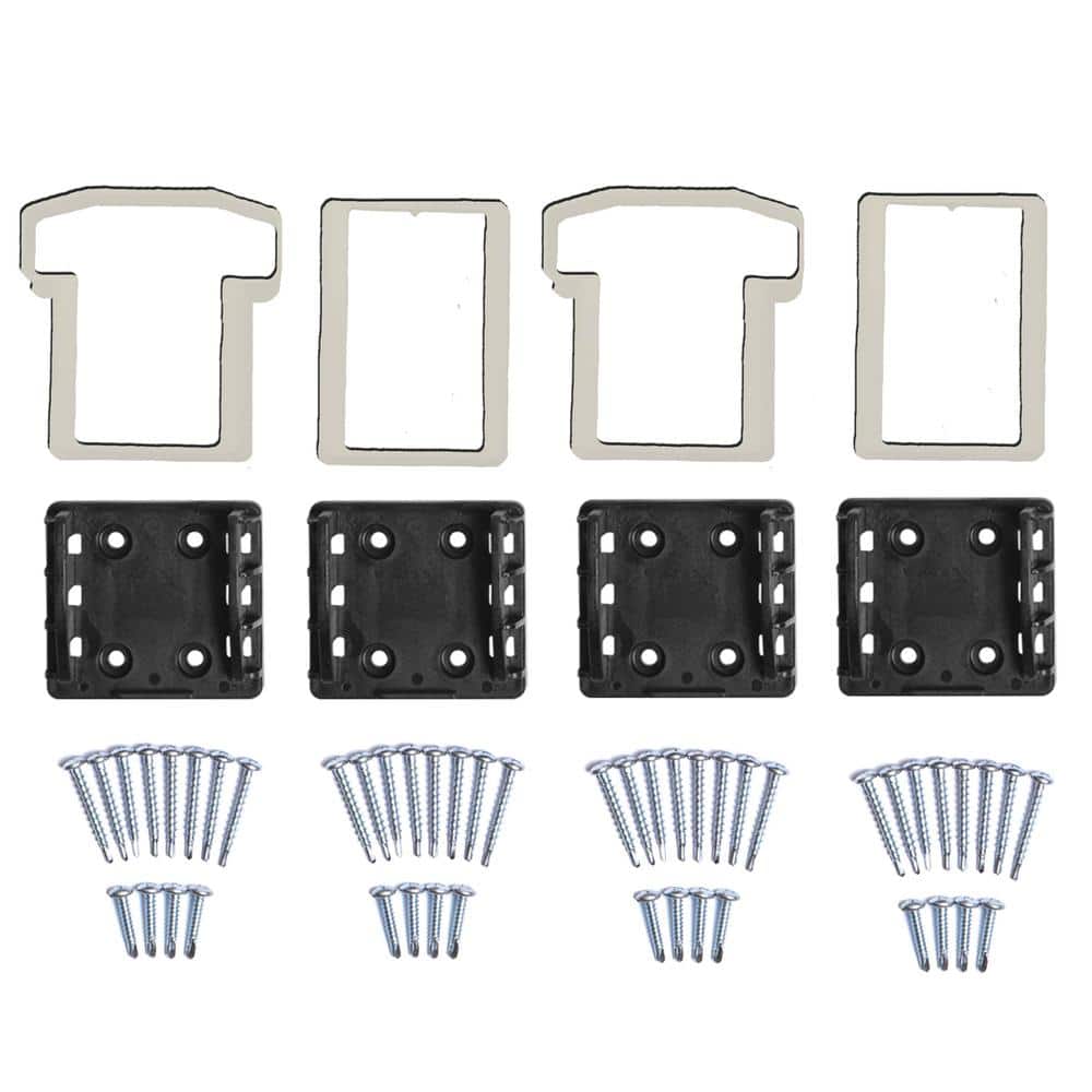 Vanderbuilt/Delray/Bellaire/Vilano Tan Straight Railing Bracket Kit (4-Piece) price history on PriceWatchPro