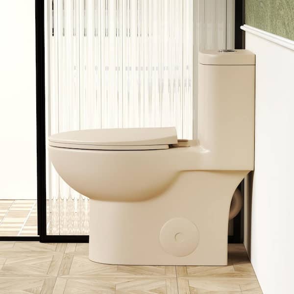Abruzzo 1.1/1.6 GPF Tornado Flush One-Piece Toilet with Comfort