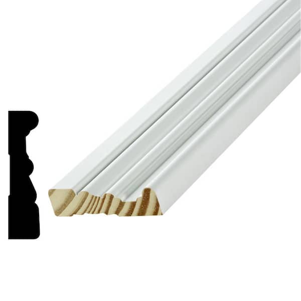 Alexandria Moulding WM380 11/16 in. x 2-3/4 in. Primed Pine Finger-Jointed Casing