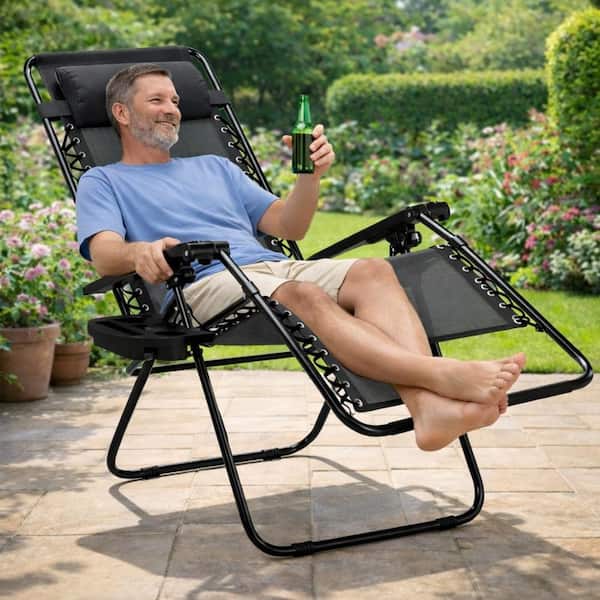 BELLINI HOME AND GARDENS Barca Folding Zero Gravity Chairs Steel