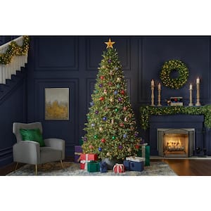 9 ft. Pre-Lit LED Elegant Grand Fir Artificial Christmas Tree