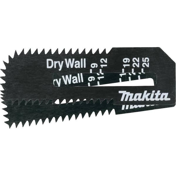 Makita XDS01Z Cut-Out Drywall Saw Blade (2-Pack) High Carbon Steel (HCS)  B-49703 The Home Depot