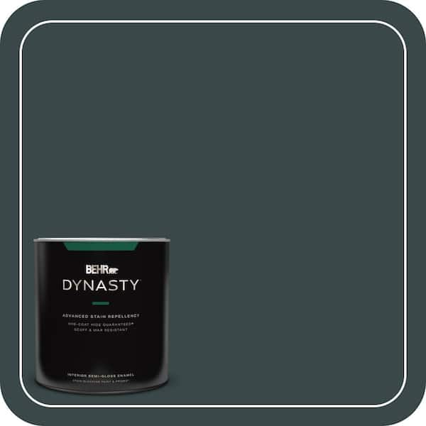 BEHR DYNASTY 1 qt. #T14-16 Arboretum Semi-Gloss Enamel Interior Stain-Blocking Paint and Primer