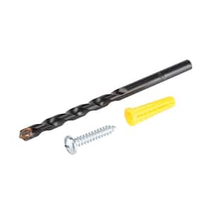 Conical Anchor Kit (100 #10-#12 Anchors, 100 #10 Screws and 1/4 in. x 4 in. Masonry Drill Bit)
