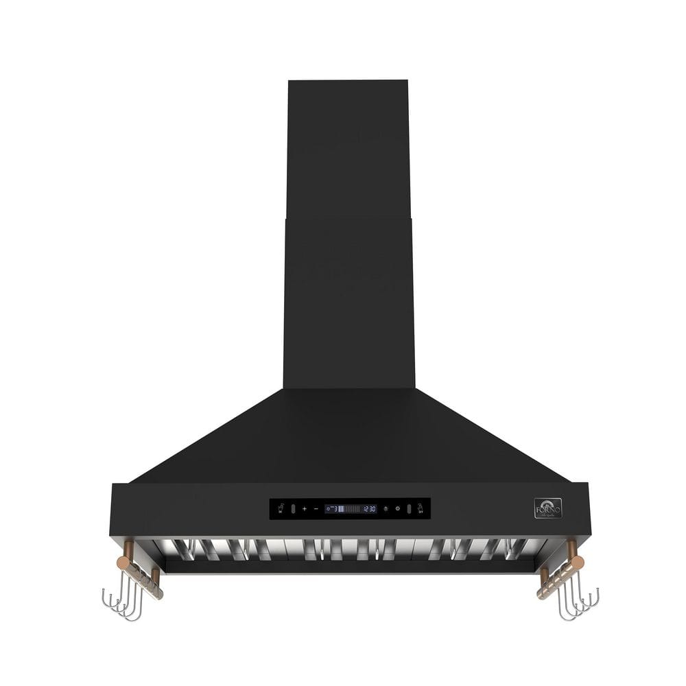 Venezia 36 in. Wall-Mounted Range Hood in Black with Touch Controls and Baffle Filters, Ducted price history on PriceWatchPro