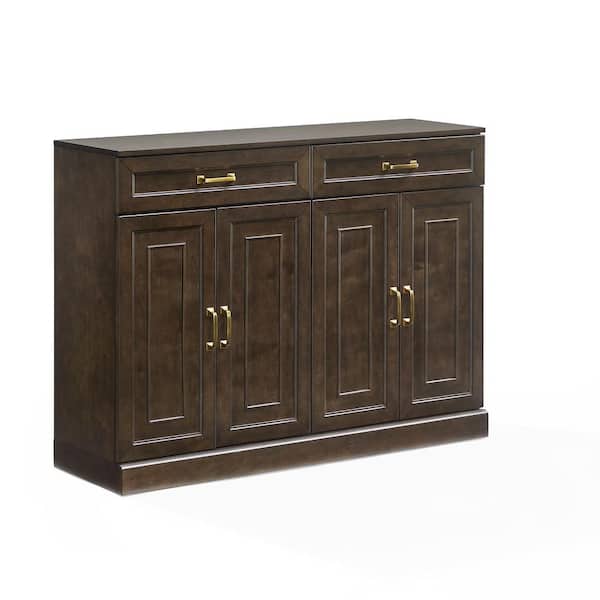 CROSLEY FURNITURE Stanton Coffee Engineered Wood 47.5 in Sideboard with Adjustable Shelves