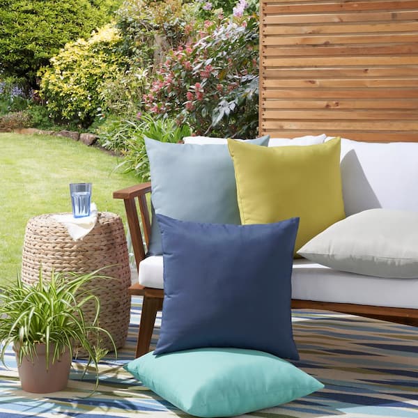 Waverly Curative 12 x 21 Blue Indoor/Outdoor Washable Throw Pillow 