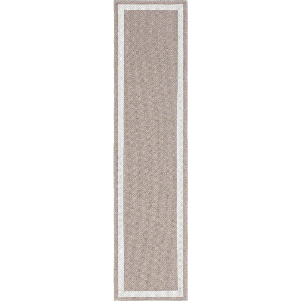 Decatur Taupe Trellis Runner Rug 2'2" x 6'0" with Easy Care Features