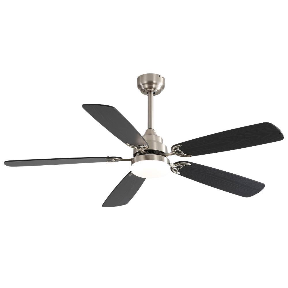 52 in. Black Downrod Mount Standard Ceiling Fan with Remote Control,Led Light and 6-speed Reversible Included price history on PriceWatchPro