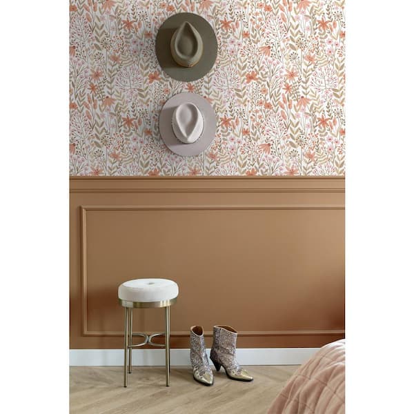 Eudora Pink Prairie Petals Wallpaper