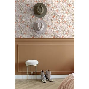 Eudora Pink Prairie Petals Wallpaper Sample