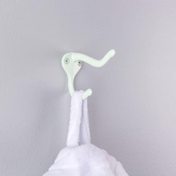 Everbilt White Coat and Hat Hook 15364 - The Home Depot