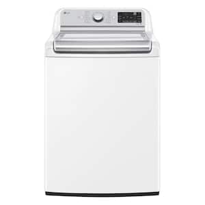 5.5 cu. ft. Mega Capacity Top Load Washer with TurboWash and Steam, Wi-Fi Enabled in White