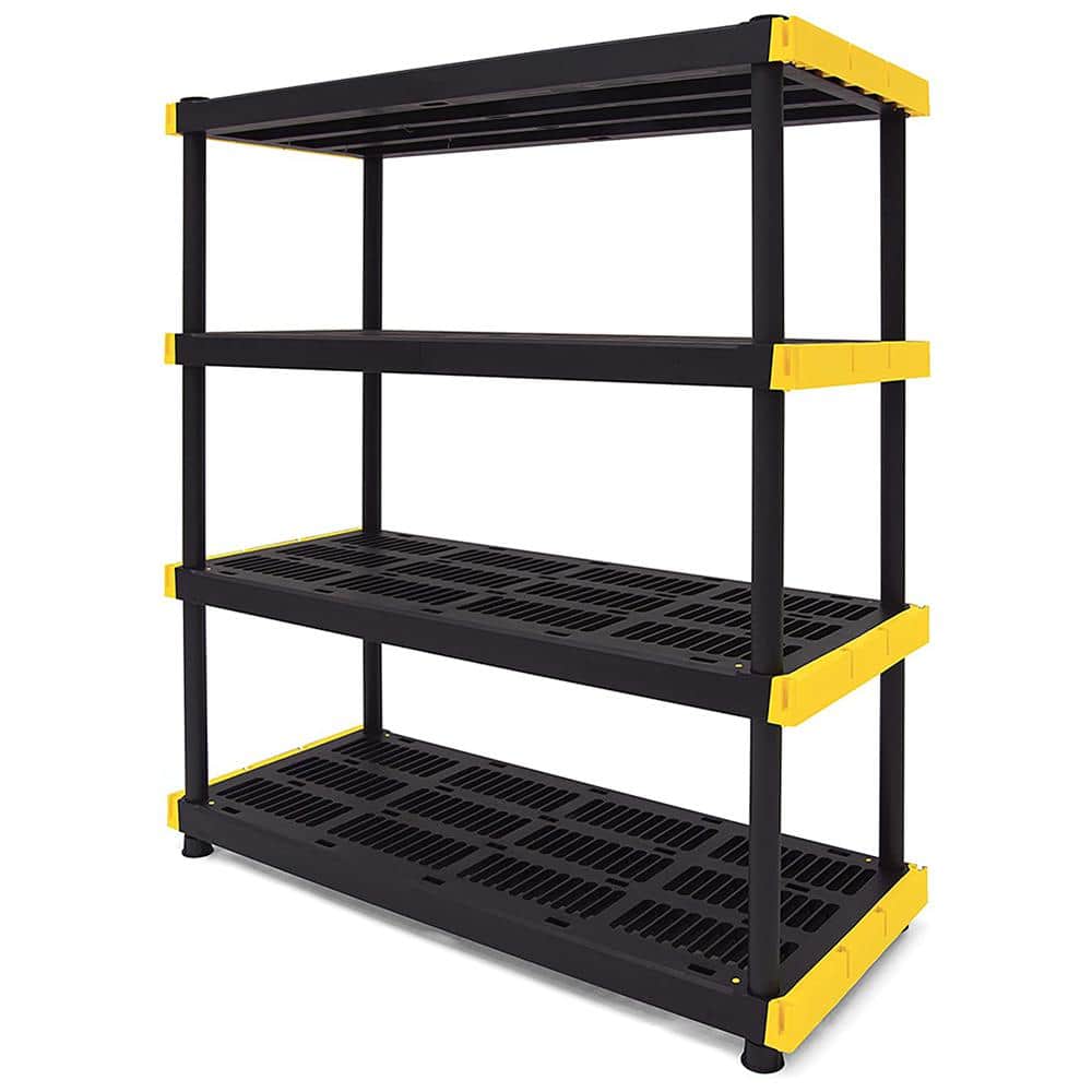 Rimax 3 Shelf Heavy Duty Storage Rack, Black