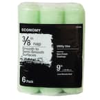 9 in.x 3/8 in.Polyester Paint Roller Cover (6-Pack)