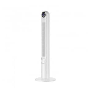 42 Inch 3 Speed Tower Fan in White withSmart Display Panel, Remote Control, Timer, 80°Oscillation