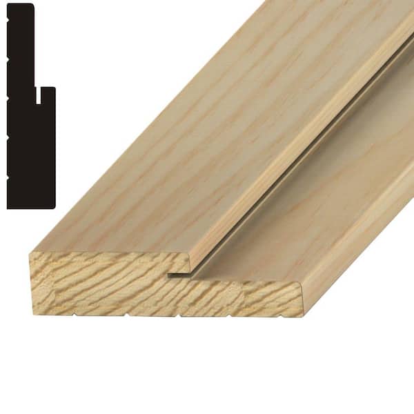 Kelleher 1-1/4 in. x 5-1/4 in. x 7 ft. Fingerjoint Pine Exterior Kerfed Frame Moulding
