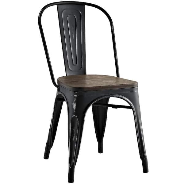 MODWAY Promenade Black Bamboo Side Chair