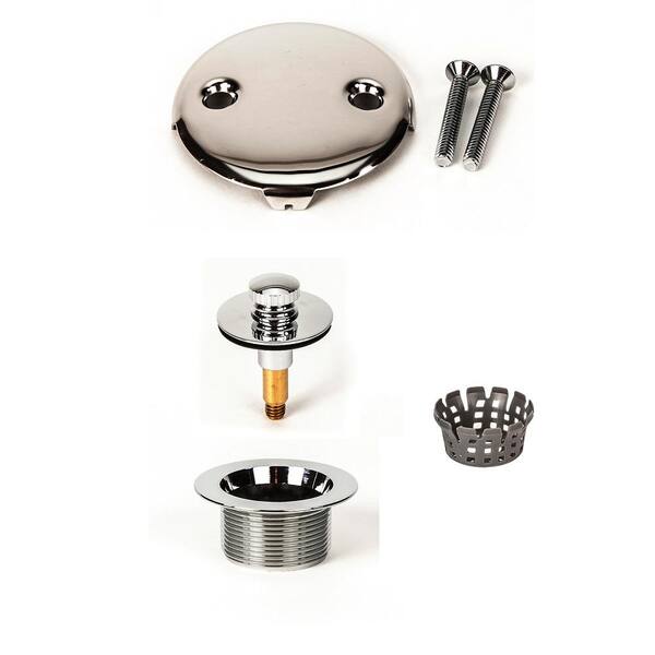 Bathtub Overflow Cover Tub Drain Removal Tool Bathtub Stopper Tip-Toe Tub Drain Trim Kit With One Hole Overflow Faceplate, Matte Black Tub Drain Plug Replacement Oil Rubbed Bronze Tub Drain Bathtub Drain