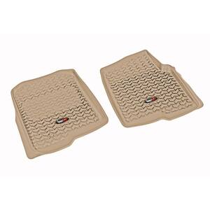 Floor Liner Front Pair Tan 2004-2008 Ford F150