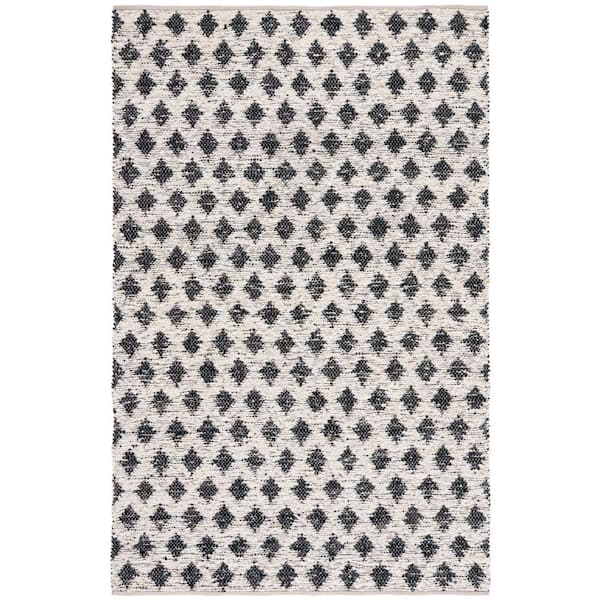 Natura 3 ft. x 5 ft. Beige/Black Diamond Marle Area Rug