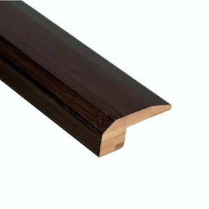 Horizontal Black 9/16 in. Thick x 2-1/8 in. Wide x 78 in. Length Bamboo Carpet Reducer Molding