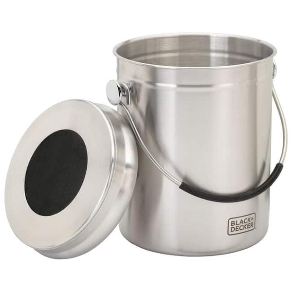 Down to Earth Stainless Steel Compost Pail - Alameda Natural Grocery - Delivered by Mercato
