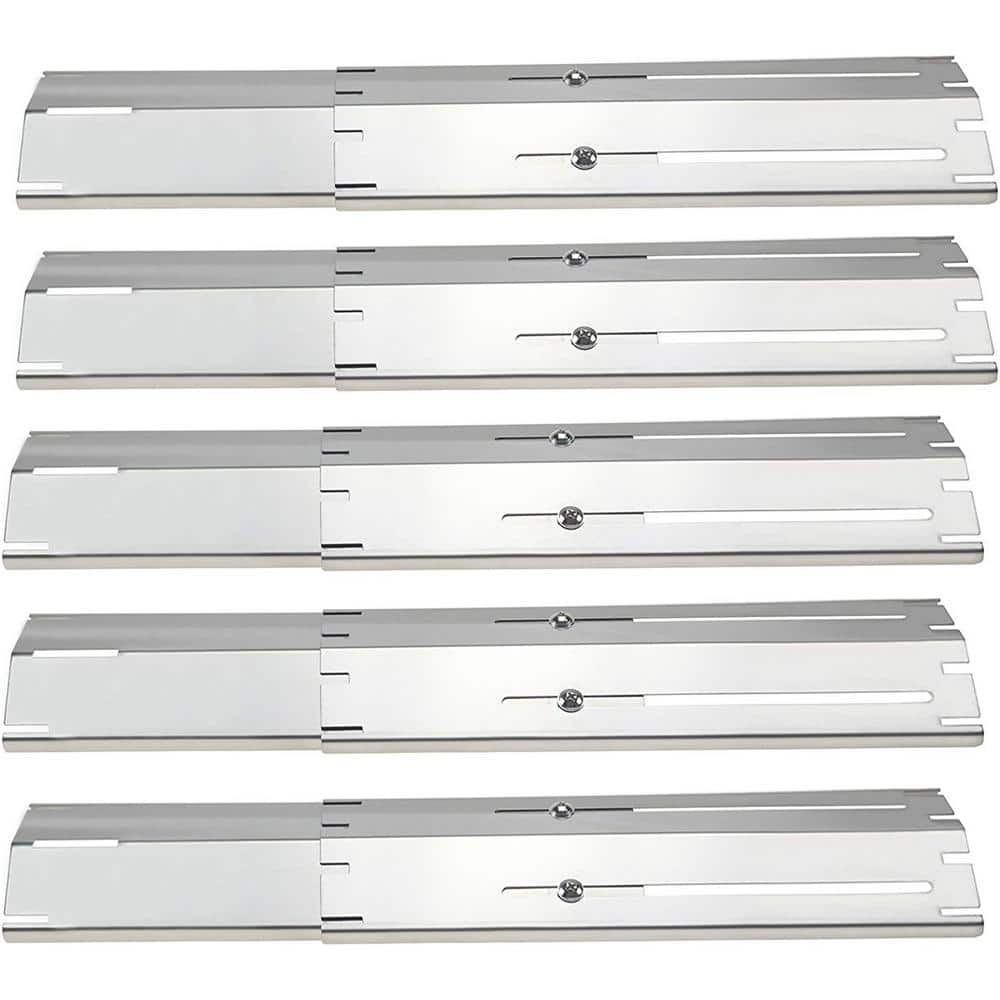 Universal Heat Plates/Flame Tamers - Set of 5, Heavy Duty, Adjustable, Comp