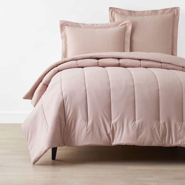 Company Cotton Garment Wash Rose King/California King Cotton Percale Comforter