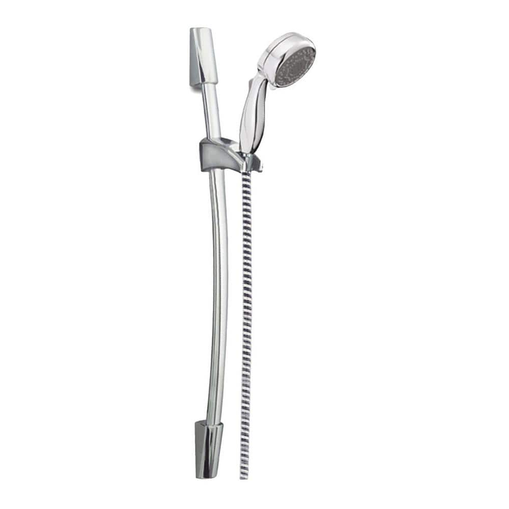 UPC 080776107325 product image for 7-Spray Patterns 2.50 GPM 3.38 in. Wall Mount Handheld Shower Head in Chrome | upcitemdb.com