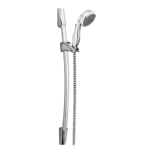 Delta 7-Spray Patterns 2.50 GPM 3.38 in. Wall Mount Handheld Shower Head in Chrome