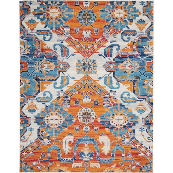 Nourison Passion Multicolor 8 ft. x 10 ft. Floral Transitional Area Rug