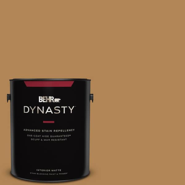 BEHR DYNASTY 1 gal. #S290-6 Golden Rice Matte Interior Stain-Blocking Paint & Primer