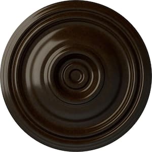 14-3/4 in. x 1-3/4 in. Traditional Urethane Ceiling Medallion (Fits Canopies upto 4 in.), Bronze