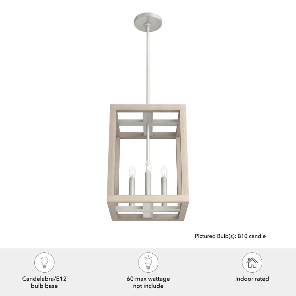 Brushed Nickel 12" Aluminum LED Pendant Light Fixture