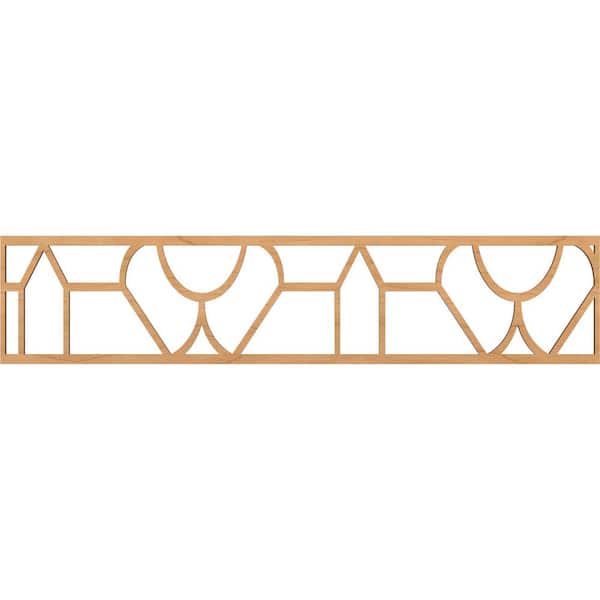 Ekena Millwork Whitechapel Fretwork 0.25 in. D x 46.75 in. W x 10 in. L Maple Wood Panel Moulding