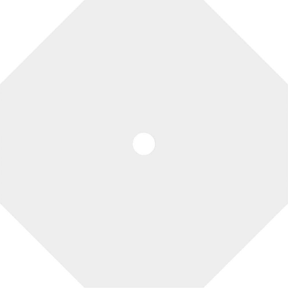 38" White PVC Contemporary Ceiling Medallion