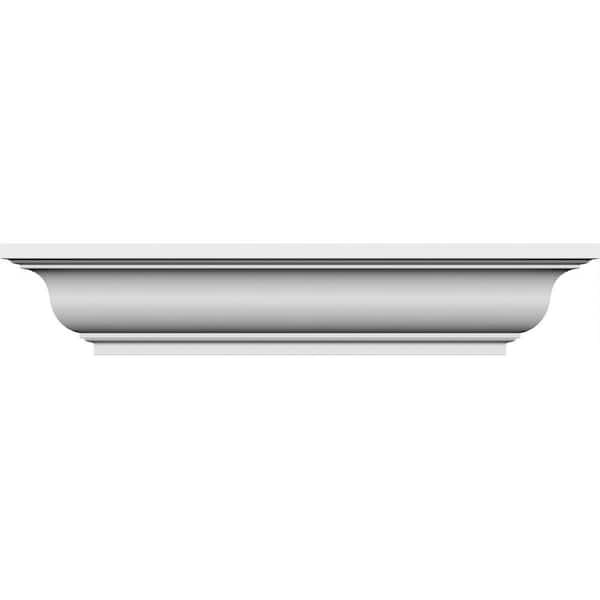 Ekena Millwork 1/2 in. x 73 in. x 5-3/4 in. Polyurethane Standard Crosshead Moulding