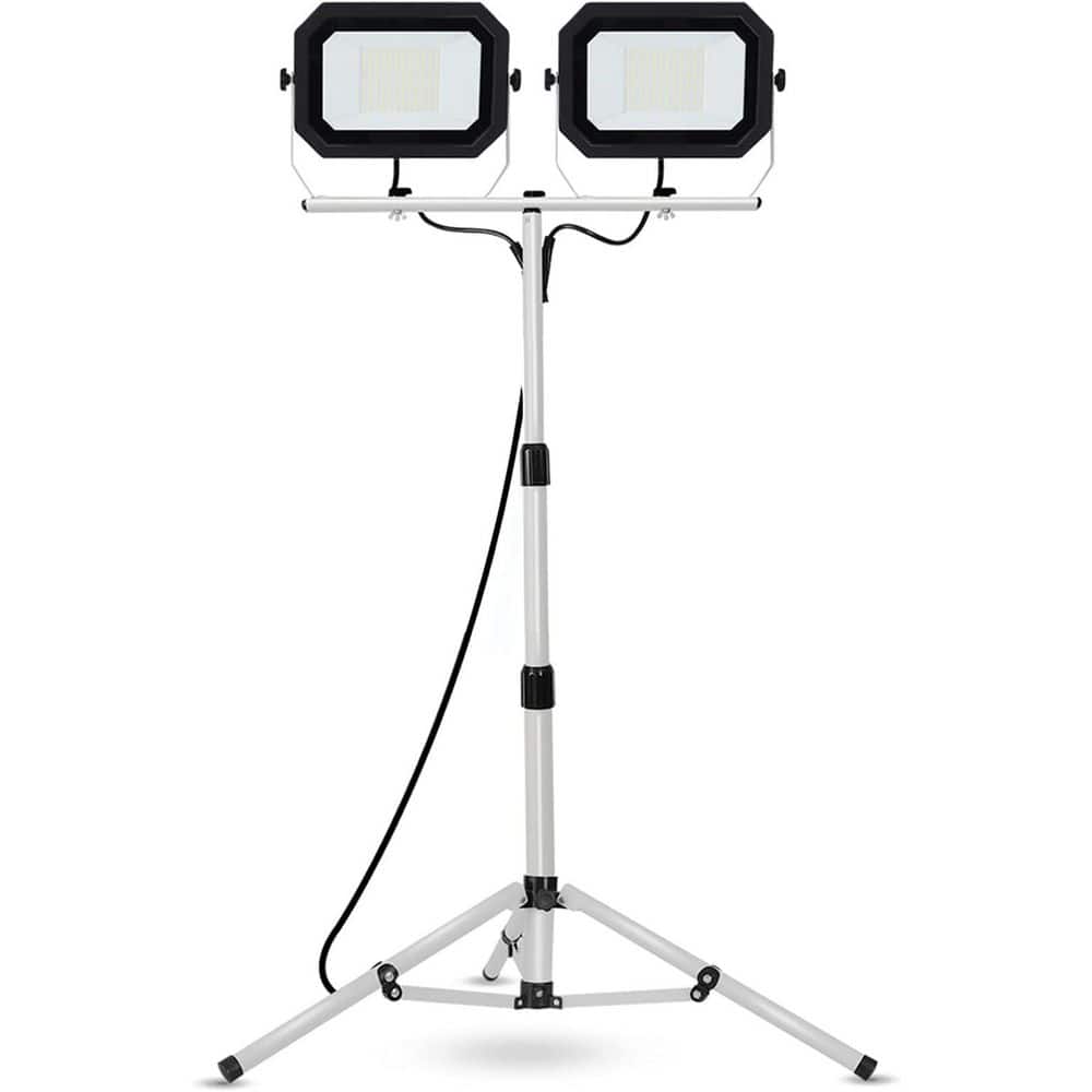 OBJLGEV 20000 Lumen Dual Head LED Work Light with Stand