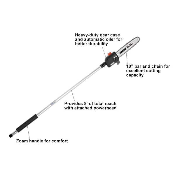 ECHO PAS Power Pruner Attachment Pole Saw 8 Ft Reach Trimming Tree Limbs 