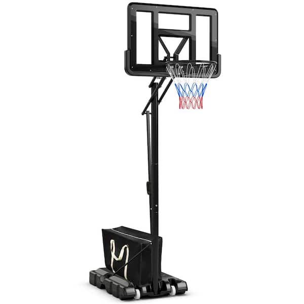 12.1 ft. Portable Adjustable Basketball Goal Hoop Stand System withSecure Bag Outdoor