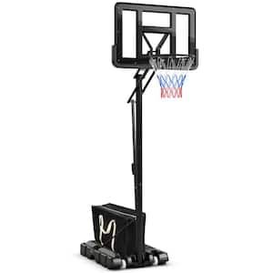 Costway 43.5 in. x 35 in. Portable Basketball Hoop Stand Adjustable Height  with Shatterproof Backboard Wheels SP37743 - The Home Depot