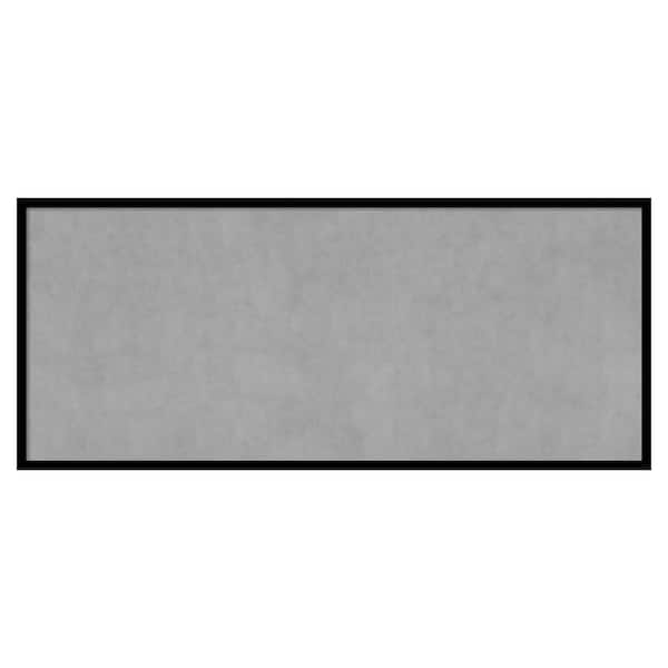Amanti Art Black Gallery Deep 49 in. x 21 in. Framed Magnetic Board