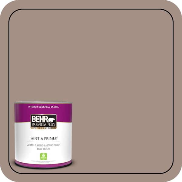 BEHR PREMIUM PLUS 1 qt. #MQ2-33 Parisian Cafe Eggshell Enamel Low Odor Interior Paint & Primer