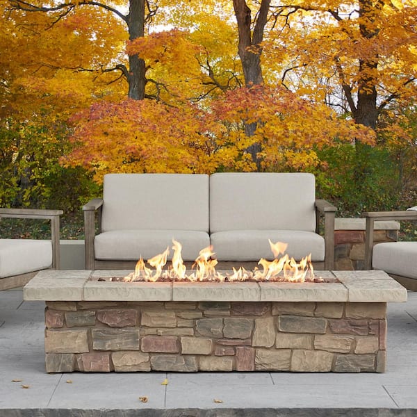 Rectangle Mgo Propane Fire Pit, Can You Hook A Propane Fire Pit To Natural Gas