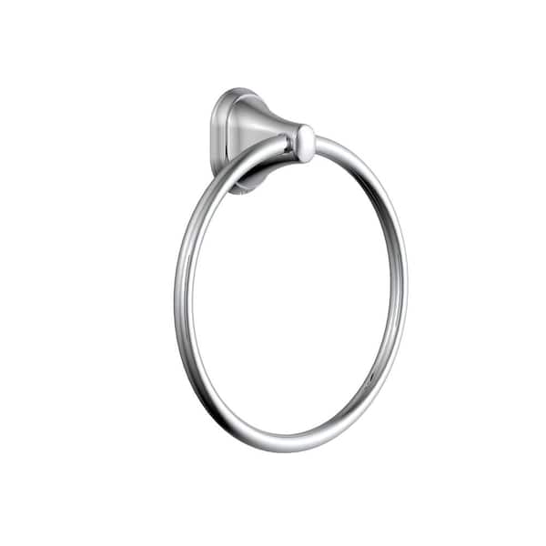 Glacier Bay Treyburn Towel Ring in Chrome