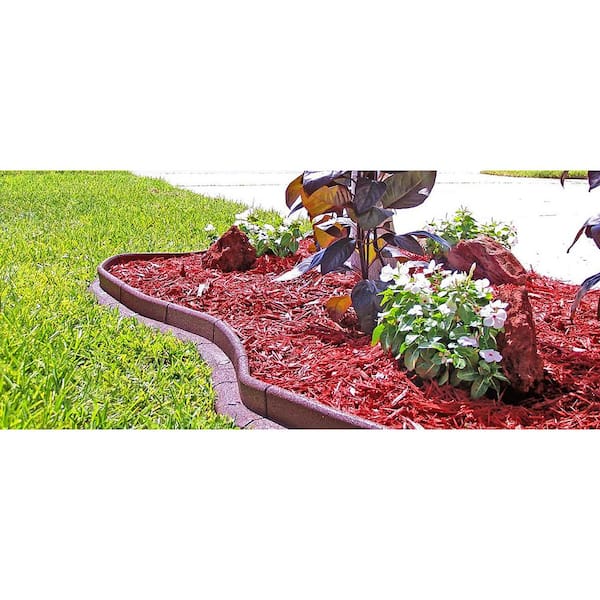 Vigoro Ecoborder 4 Ft Red Rubber, Home Depot Landscape Edging